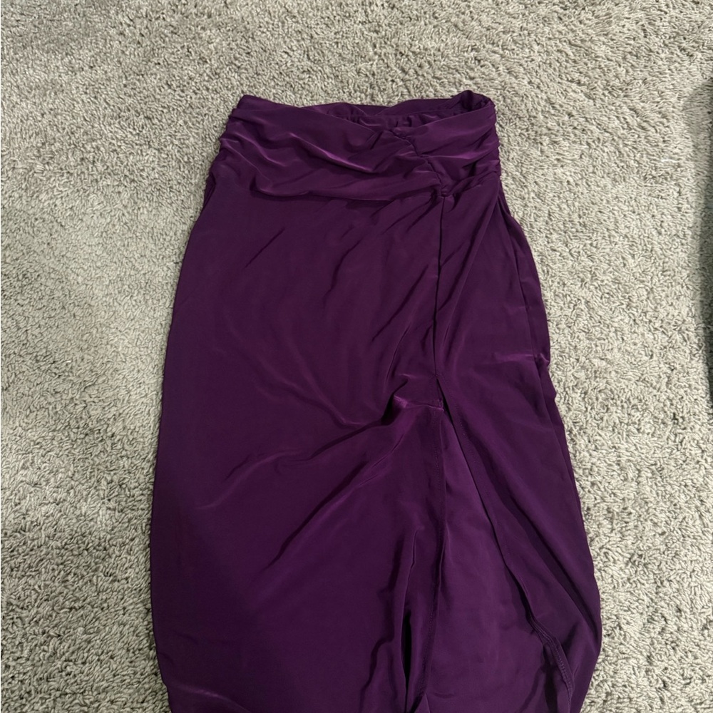 Purple Midi Skirt